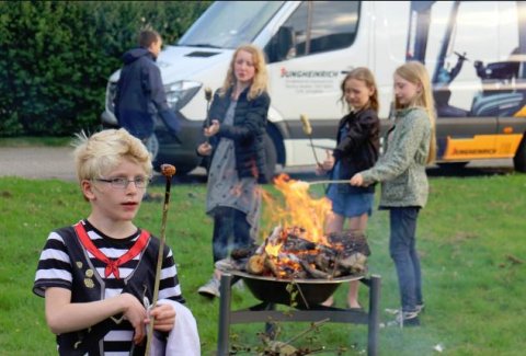 Børnene hyggede med skumfiduser 